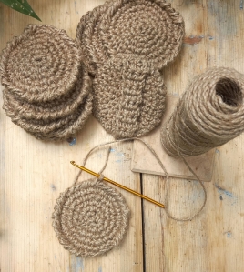 Jute Sponge, round