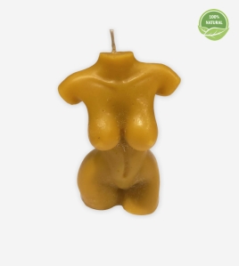 “Female Figure” Beeswax Candle